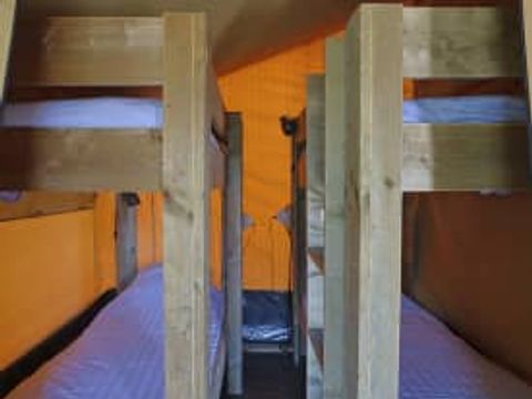 Tente en toile et en bois 6 personnes - Tente glamping Tournesol