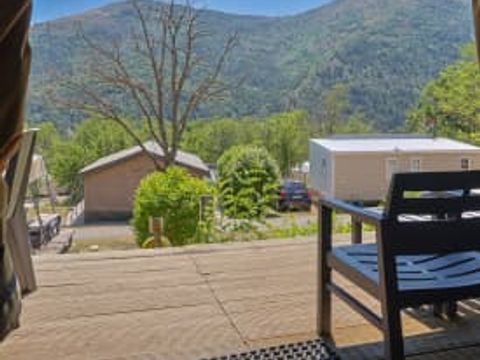 Tente en toile et en bois 6 personnes - Tente glamping Tournesol