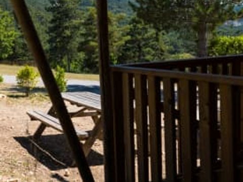 TENTE TOILE ET BOIS 5 personnes - Safari Ciboulette