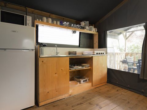 Tente en toile et en bois 4 personnes - Tente Glamping Camomille