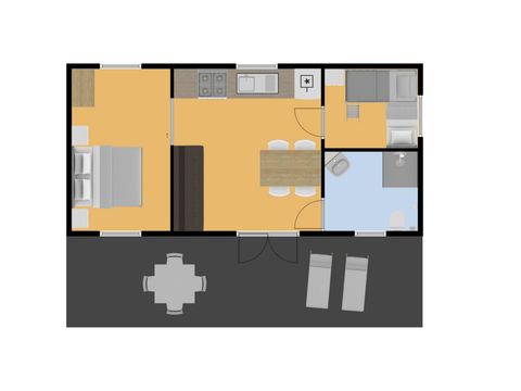 MOBILHOME 4 personnes - accessible aux personnes handicapées Estragon, 2 chambres