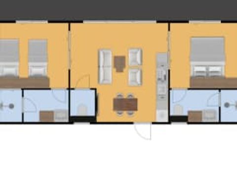 MOBILHOME 4 personnes - Mobil home Cerfeuil