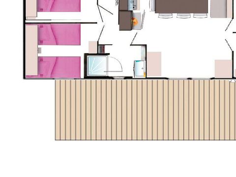 MOBILHOME 8 personnes - MH4 UNIVERS FAMILY 36 m²