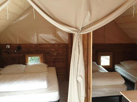 TENTE TOILE ET BOIS 4 personnes - Lodge Amazone (sans sanitaire)