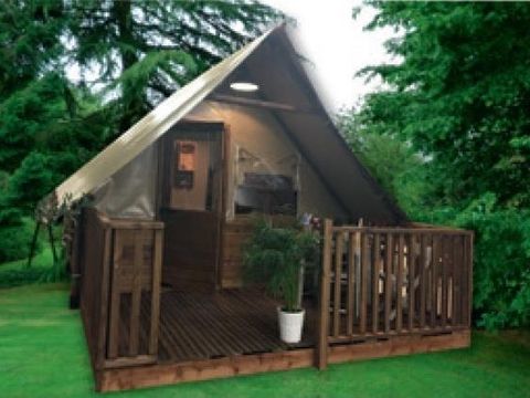 TENTE TOILE ET BOIS 4 personnes - Lodge Amazone (sans sanitaire)