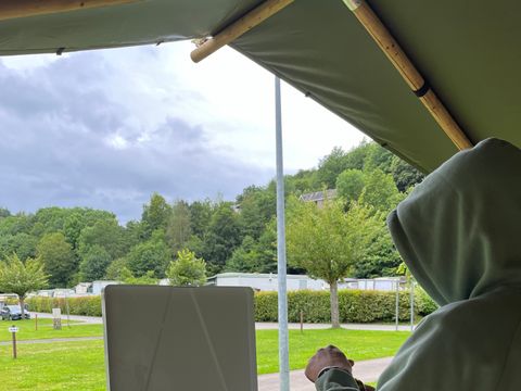 Tente en toile et en bois 4 personnes - Tentes safari sans installations sanitaires 4 personnes