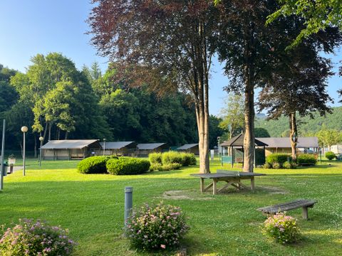 Tente en toile et en bois 4 personnes - Tentes safari sans installations sanitaires 4 personnes