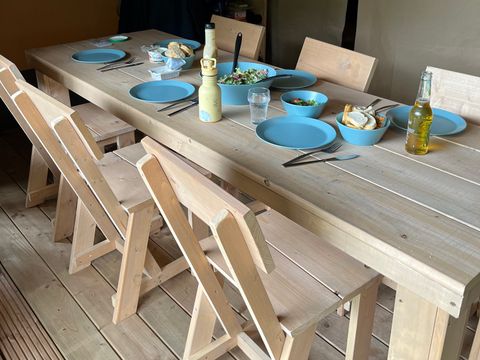 Tente en toile et en bois 4 personnes - Tentes safari sans installations sanitaires 4 personnes