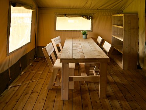 Tente en toile et en bois 4 personnes - Tentes safari sans installations sanitaires 4 personnes