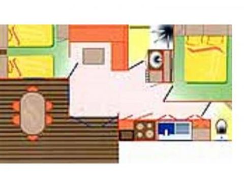 MOBILHOME 4 personnes - PACIFIQUE