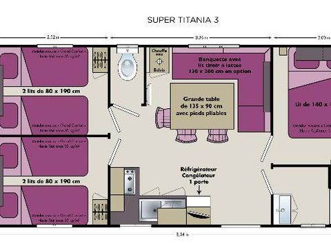 MOBILHOME 6 personnes - TITANIA
