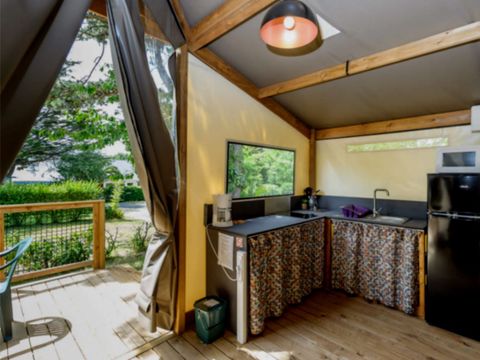 TENTE TOILE ET BOIS 4 personnes - Ecolodge Mana 2 Chambres