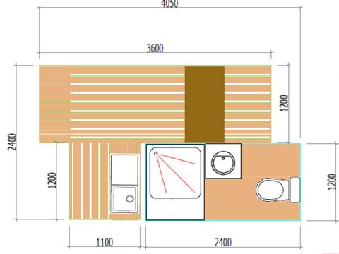 Emplacement - Forfait Premium : emplacement 10A équipé d'une freecamp Originale