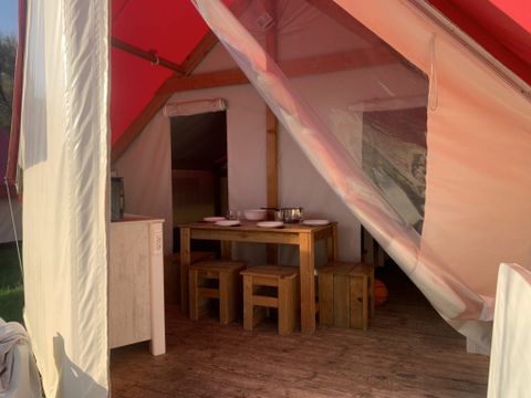 TENTE TOILE ET BOIS 5 personnes - Tente Sahari 4/5p 2 Ch **