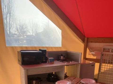 TENTE TOILE ET BOIS 5 personnes - Tente Sahari 4/5p 2 Ch **