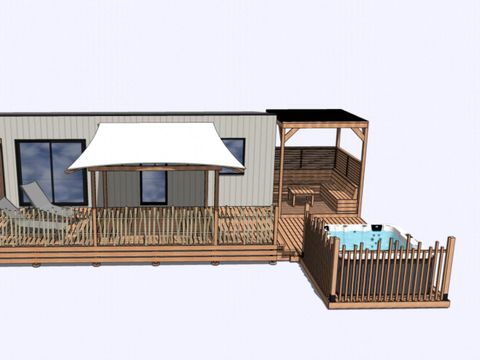 Mobilhome 6 personnes - Cottage PREMIUM Lagon 3 chambres - avec jacuzzi