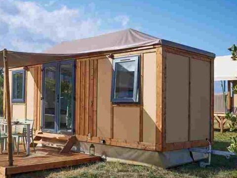 TENTE TOILE ET BOIS 4 personnes - Mobilodge - Corfou (sans sanitaires)