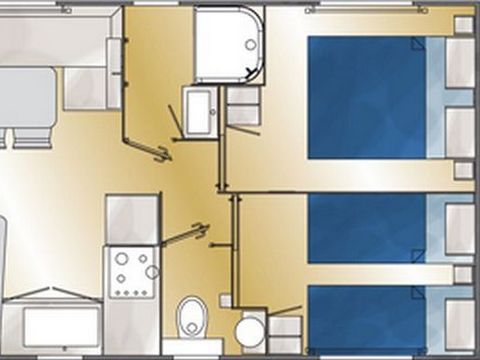 MOBILHOME 4 personnes - Cottage - Le Vue Mer Confort