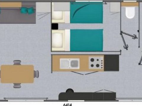 MOBILHOME 4 personnes - Cottage - Le Vue Mer Privilège