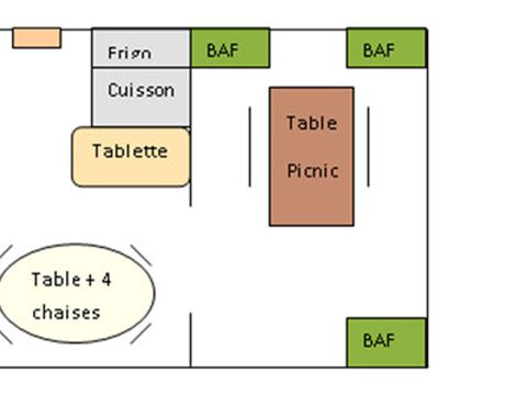 TENTE TOILE ET BOIS 4 personnes