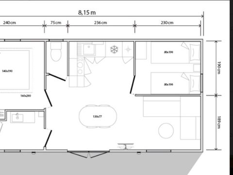 MOBILHOME 4 personnes - Hortensia - 2 chambres + terrasse semi-couverte