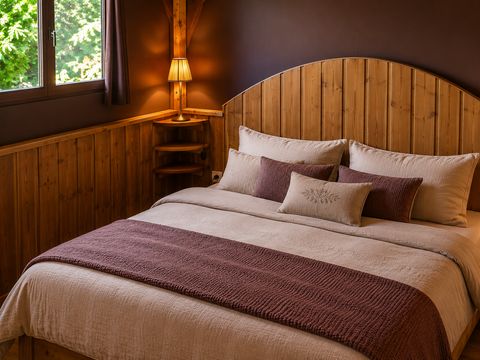 TENTE TOILE ET BOIS 4 personnes - 2 chambres + terrasse
