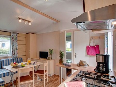 MOBILHOME 4 personnes - Comfort | 2 Ch. | 4 Pers. | Terrasse surélevée | TV