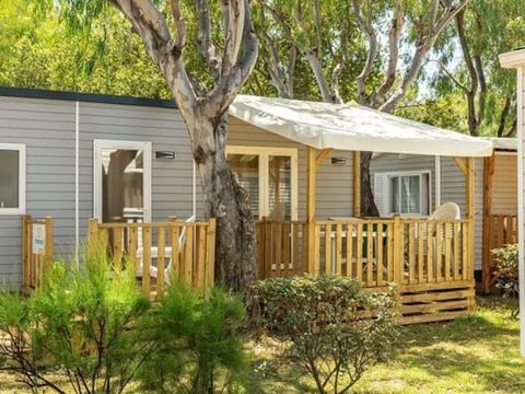 Mobilhome 6 personnes - Premium Azure | 2 Ch. | 4/6 Pers. | Terrasse surélevée | Clim.