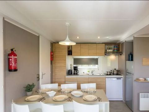 Mobilhome 6 personnes - Premium Azure | 2 Ch. | 4/6 Pers. | Terrasse surélevée | Clim.