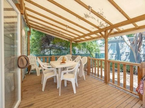 Mobilhome 6 personnes - Premium Azure | 2 Ch. | 4/6 Pers. | Terrasse surélevée | Clim.