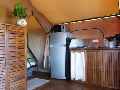 Tente en toile et en bois 4/5 personnes - Nature Lodges - 1 chambre