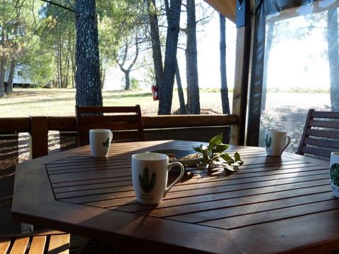 Tente en toile et en bois 4/5 personnes - Nature Lodges - 1 chambre