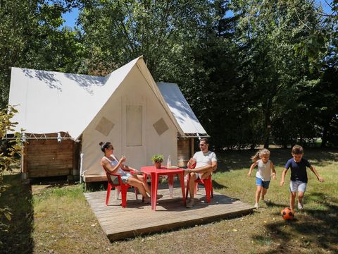 TENTE TOILE ET BOIS 4 personnes - Bungalow Toilé et Bois Standard 28m² - 2 chambres (sans sanitaires) 4 pers