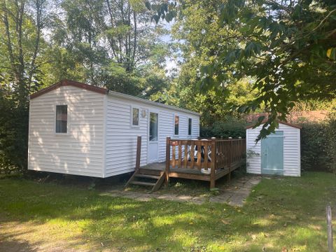 MOBILHOME 2 personnes - Mobil-home Standard - 1 chambre (2 personnes) + terrasse couverte + TV 2 pers