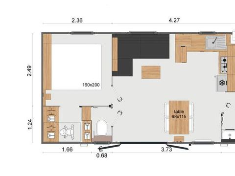 MOBILHOME 4 personnes - CONFORT