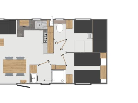 MOBILHOME 6 personnes - CONFORT
