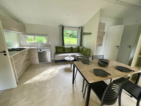 MOBILHOME 8 personnes - Premium Rouffiac 40m² (3 chambres) + 2 salles de bain + LV + LL + Terrasse