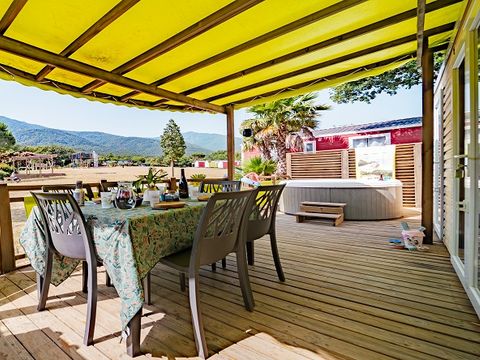 MOBILHOME 6 personnes - TRIO PREMIUM JACUZZI