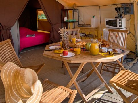 Tente en toile et en bois 5 personnes - NATURA