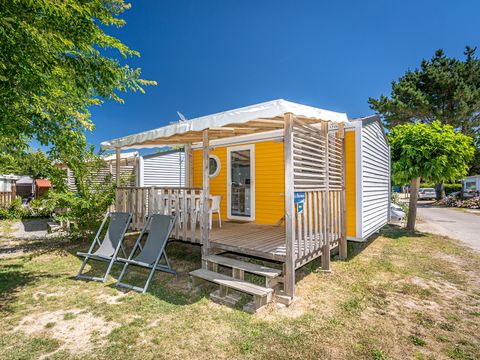 Mobilhome 1/3 personnes - CONFORT - 1 chambre - 20m² terrasse couverte