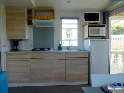 MOBILHOME 6 personnes - Mobil-home CONFORT 2 chambres 28m² terrasse couverte 4/6 pers
