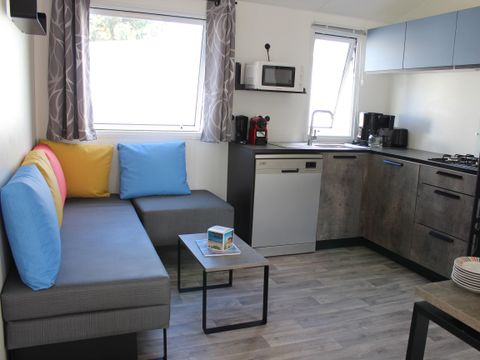 Mobilhome 6/8 personnes - GRAND - CONFORT - 3 chambres - 2 salles de bain 36 m² Terrasse Couverte