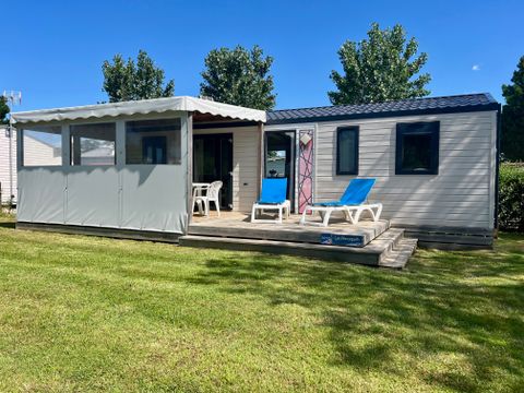 Mobilhome 6/8 personnes - GRAND - CONFORT - 3 chambres - 2 salles de bain 36 m² Terrasse Couverte