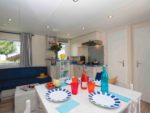 MOBILHOME 8 personnes - Mobil-home Cabane du Pêcheur GRAND CONFORT 3 chambres 34m² Terrasse Couverte 6/8 pers
