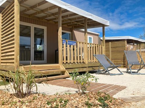 Mobilhome 4/6 personnes - GRAND - CONFORT - 2 chambres - 29 m² terrasse couverte - Lave-vaisselle