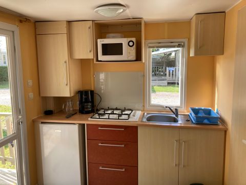 Mobilhome 1/3 personnes - STANDARD - ECO - 1 chambre - 16m² terrasse couverte
