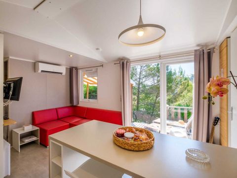 MOBILHOME 4 personnes - Mobil-home | Comfort | 2 Ch. | 4 Pers. | Terrasse surélevée | TV
