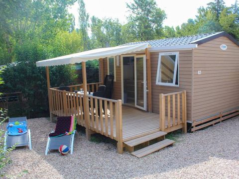 MOBILHOME 3 personnes - Mobil-home | Comfort | 1 Ch. | 2/3 Pers. | Terrasse surélevée | Clim. | TV