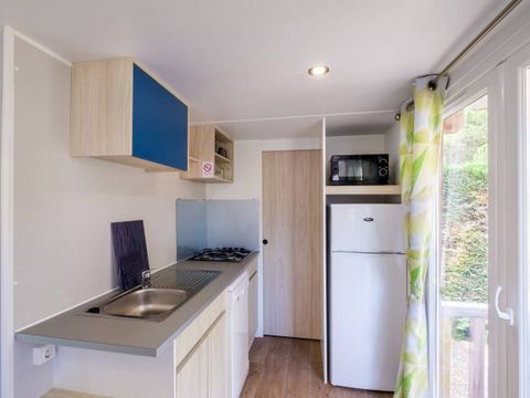 MOBILHOME 5 personnes - Comfort | 2 Ch. | 5 Pers. | Terrasse surélevée | Clim. | TV