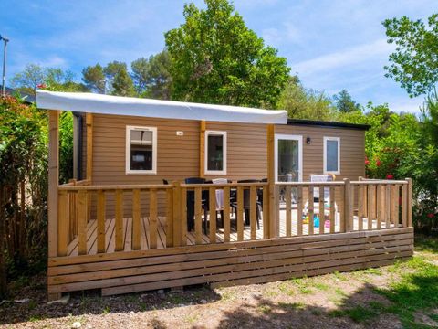 MOBILHOME 6 personnes - Comfort | 3 Ch. | 6 Pers. | Terrasse surélevée | Clim. | TV